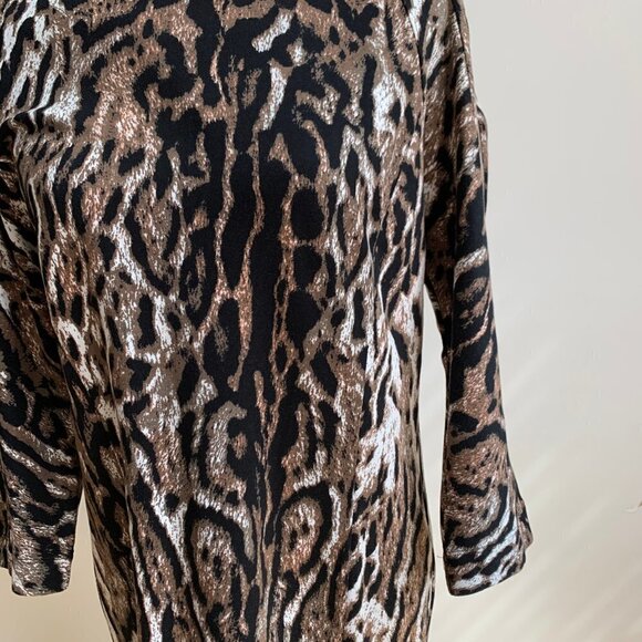 T Tahari BNWT Animal Print Sheath Dress New - Picture 2 of 6